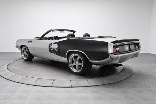 1971 Silver &amp;amp; Black Plymouth Cuda Convertible Viper V10 - 6