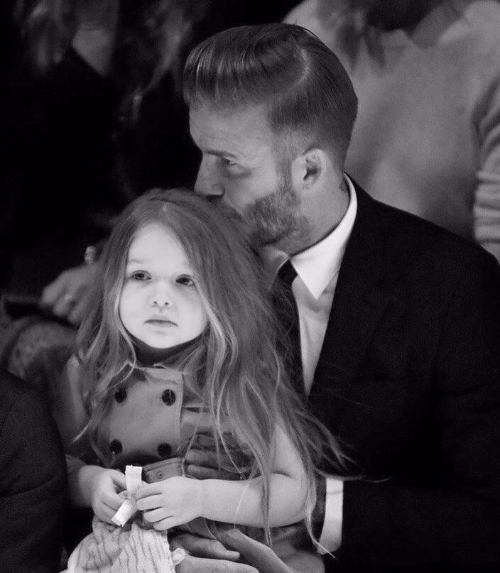 Beckham family at Burberry 2016 show - 2