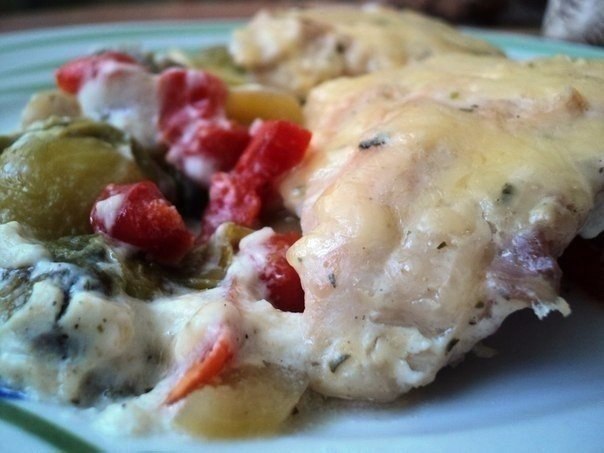 Куриная грудка, запеченная с овощами на обед.Ингредиенты:Куриная грудка — шт.Брюссельская капуста — ...