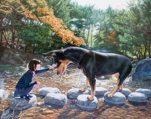 Корейский художник Woo Jeong Jae создаёт картины, которые при быстром взгляде могут показаться ... - 2