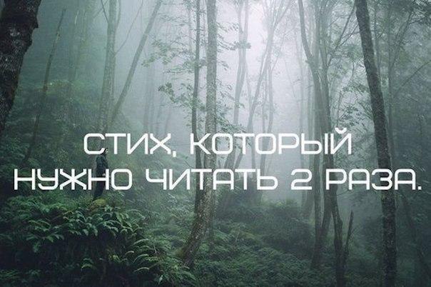 Потрясающий стих! Обязательно прочитайте его два раза. Почему именно два? Прочитайте первый раз и ...