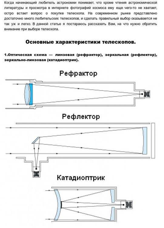 Составьте свой рейтинг пяти самых необычных телескопов по схеме