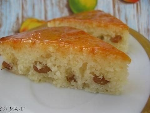 Манник с изюмом.Нам потребуется:-1 стакан манной крупы-1 стакан кефира-0.5 стакана сахара-80 гр. ...