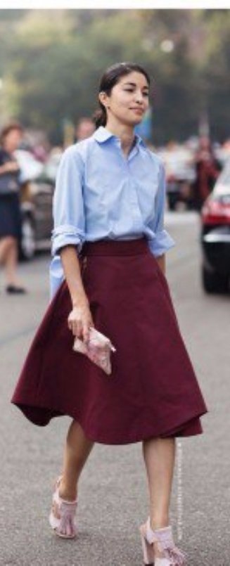 Marsala skirt. - 8