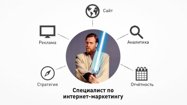 Ищем джедая, который хочет стать ведущим. Джедай — это интернет-маркетолог, менеджер проекта, ...