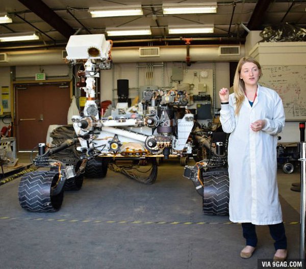 Для тех, кто представлял, что марсоход Curiosity размером с собачку