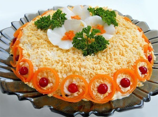 Салат "Бунито" Продукты: Куриное филе или грудка — 400 гр. Морковь по корейски — 300 гр. ...