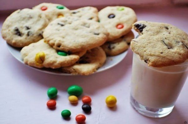American cookies (Американское печенье).Ингредиенты:1 яйцо120 г сливочного масла или маргарина70 г ...