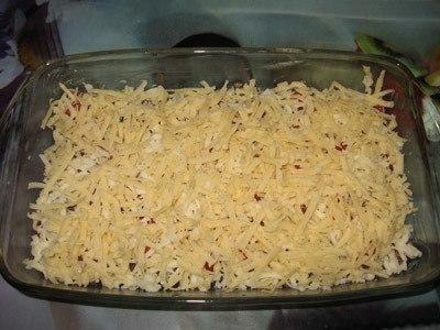 Куриная печень по-итальянски. Ингредиенты: 500 гр. куриная печень 150 гр. сыр моцарелла 100 гр. сыр ... - 5