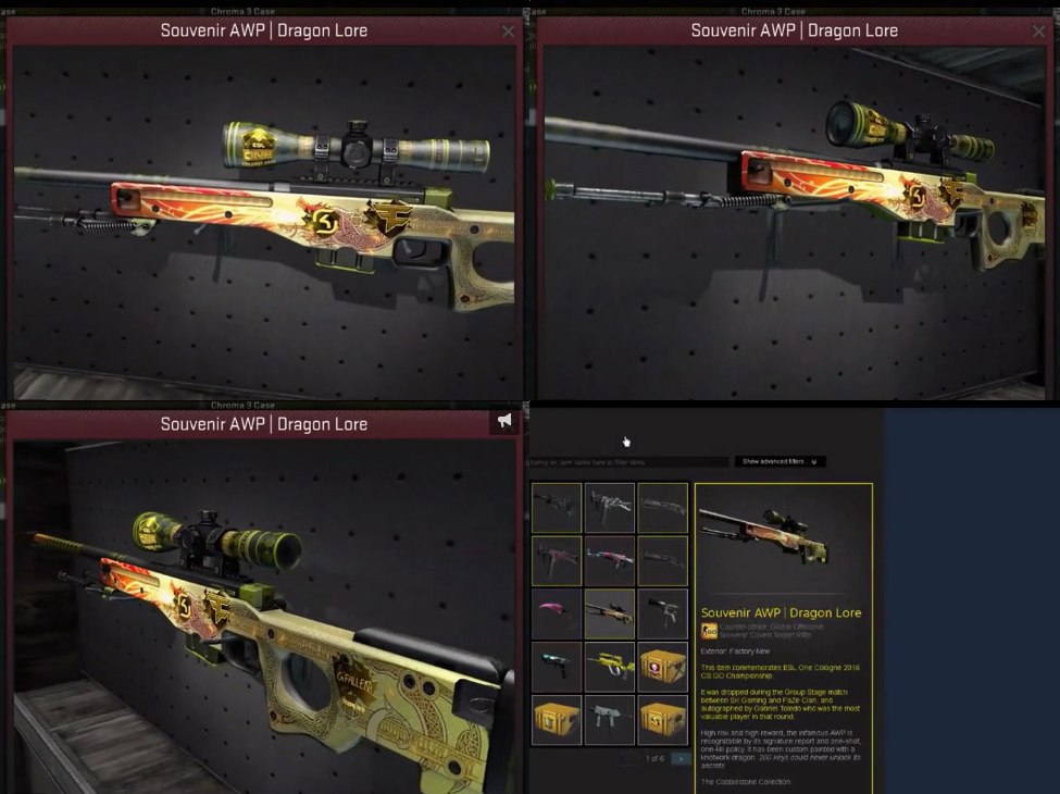 Сколько стоит AWP Dragon Lore? Актуальные цены на 2024 год