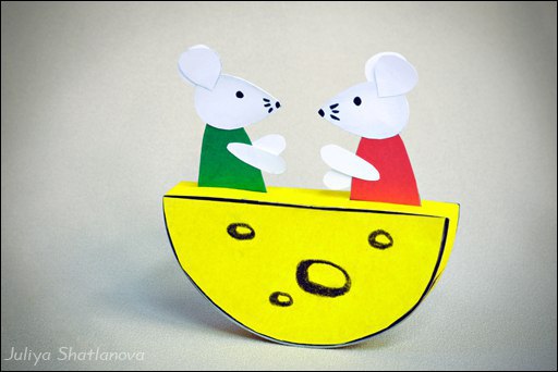 Поделка Мышь 2020 Paper toy design, Paper doll template, Paper animals