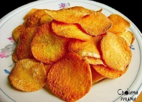 Чипсы в микроволновке.Чипсы БЕЗ МАСЛА И БЕЗ СОЛИ!!!!Очень вкусно!!!! Но, по желанию, можете добавить ...