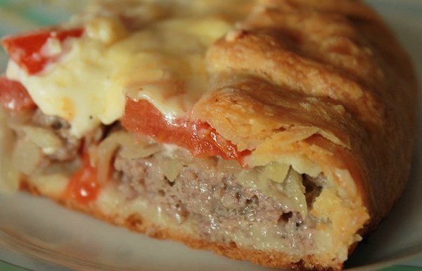 Открытый мясной пирог.Ингредиенты:Для теста:200 гр. картофеля,200гр. муки,1 яйцо,50гр. сливочного ... - 2