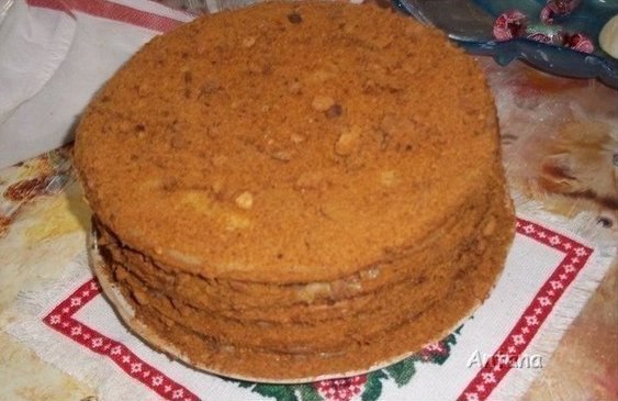 Медовик с заварным кремом - нежный, пропитанный, большой... Легко готовится, очень вкусный и ... - 2