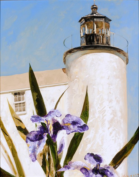 iris at sea,1994, Jamie Wyeth