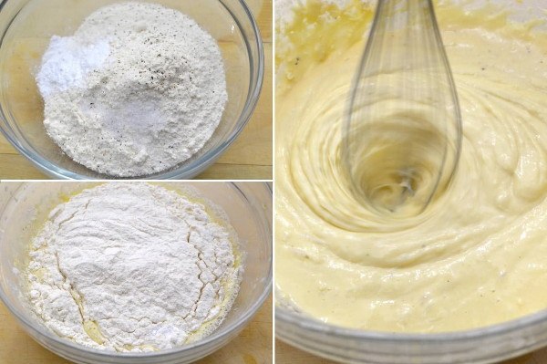 Оладьи с кабачками и сыром. Вкуснейшие оладьи на молоке с добавлением в тесто измельченных листьев ... - 4