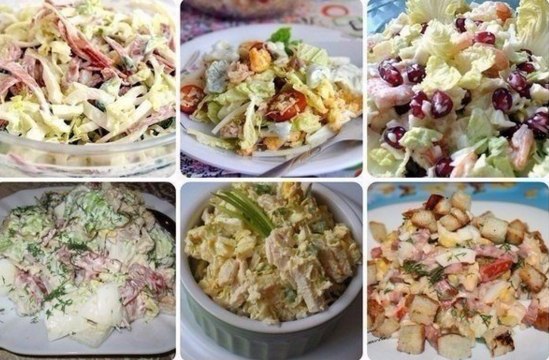 6 рецептов с пекинской капустой.1. Салат "Быстро и вкусно"Ингредиенты:- капуста- свежий ...