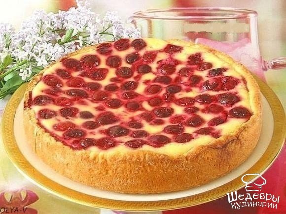 ПИРОГ-СМЕТАННИК С ЯГОДАМИ.ИНГРЕДИЕНТЫ:Для теста: 125 гр. творога 65 гр. сахара 5 ст. ложек молока 5 ... - 5