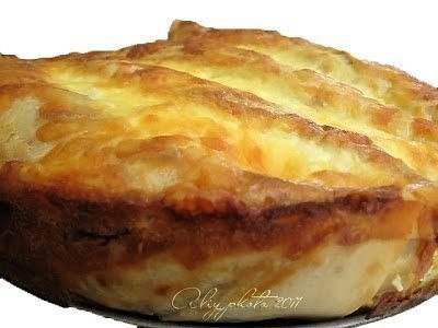 Запеканка в лаваше.Это простое, быстрое и вкусное блюдо.1. Обжарить фарш с луком.2. На листы лаваша ... - 5