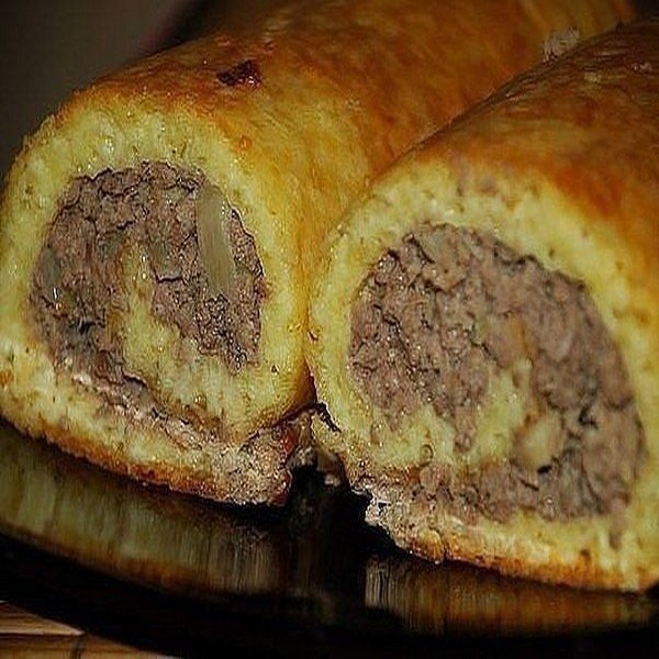 СЫРНО-МЯСНОЙ РУЛЕТ просто объеденье! .Обязательно приготовьте! Ставьте