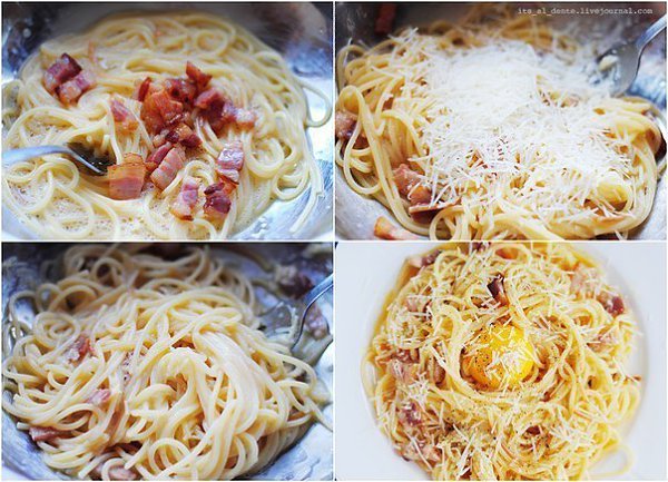 Знаменитая паста родом из Рима - Spaghetti alla Carbonara. Простая, как дважды два, но до чего ... - 5