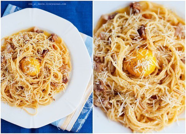 Знаменитая паста родом из Рима - Spaghetti alla Carbonara. Простая, как дважды два, но до чего ... - 6