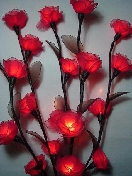 Цветочные мотивы в ночниках.. Вы удивитесь! Но такую красоту можно сделать своими руками. Для этого ...