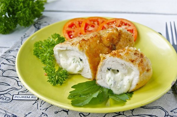 Куриные рулетики с сыром.на 100грамм - 137.24 ккалБ/Ж/У - 23.59/3.81/2.18 Ингредиенты: Филе куриной ...