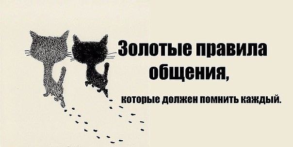 Золотые правила общения, которые должен помнить каждый.1. Не копите обиды, – это дорого стоит. ...