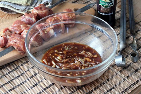 Маринад для шашлыка с соевым соусом.Маринад для шашлыка с соевым соусом и томатным соком я увидела в ... - 2