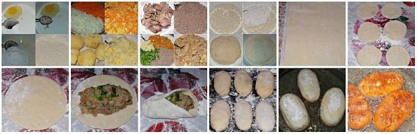Жареные пирожки на кефире из дрожжевого теста, с куриной печенью и картофелем.Очень ... - 2