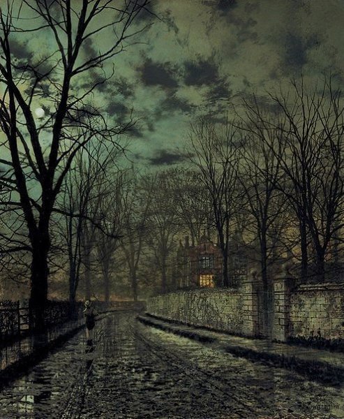 Мрачные картины от художника John Atkinson Grimshaw, годы жизни 1836-1893 / - 3