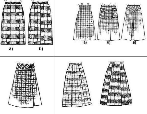 Раскрой клетки. Юбки в клетку фасоны и выкройки. Выкройка юбки в клетку. Выкройка клетчатой юбки. Юбка в клетку лекало.