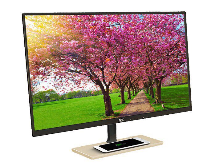 Монитор AOC P2779VC оснащен беспроводным зарядным устройством Qi. В ассортименте AOC появился ...