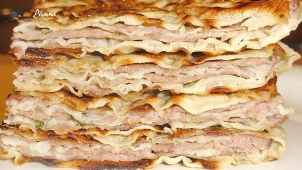 Китайские лепешки с мясом - безумно вкусные и сочные .Ингредиенты: Для теста: - 240 мл теплой воды - ...