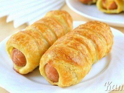 Рецепт на скорую руку. Сосиски в тесте.Простая и неизменно вкусная выпечка с ...
