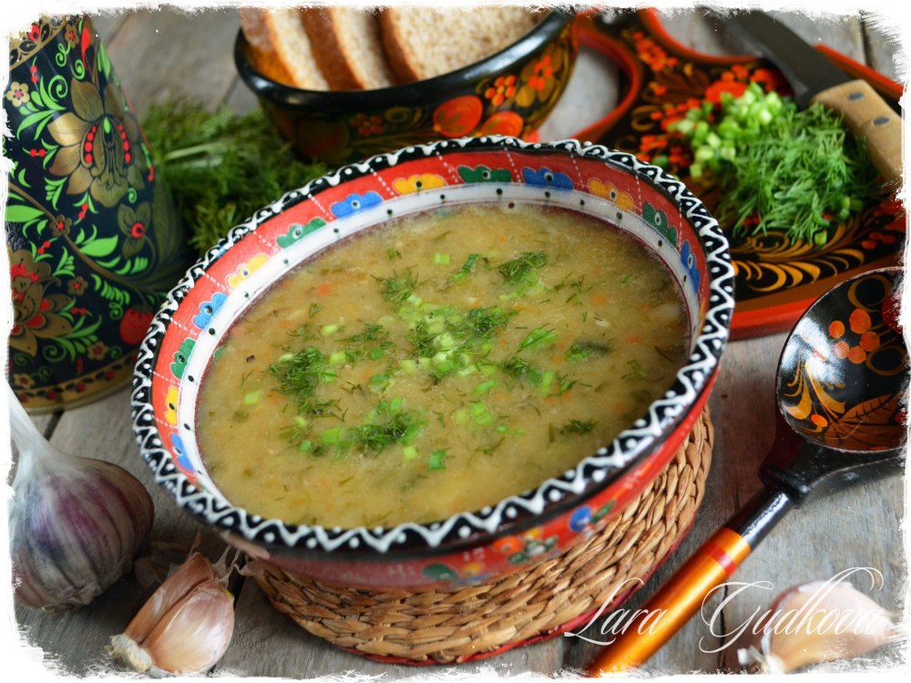 Постный гороховый суп. Автор: Лара Гудкова. Очень люблю гороховый ароматный супчик. Сегодня ...