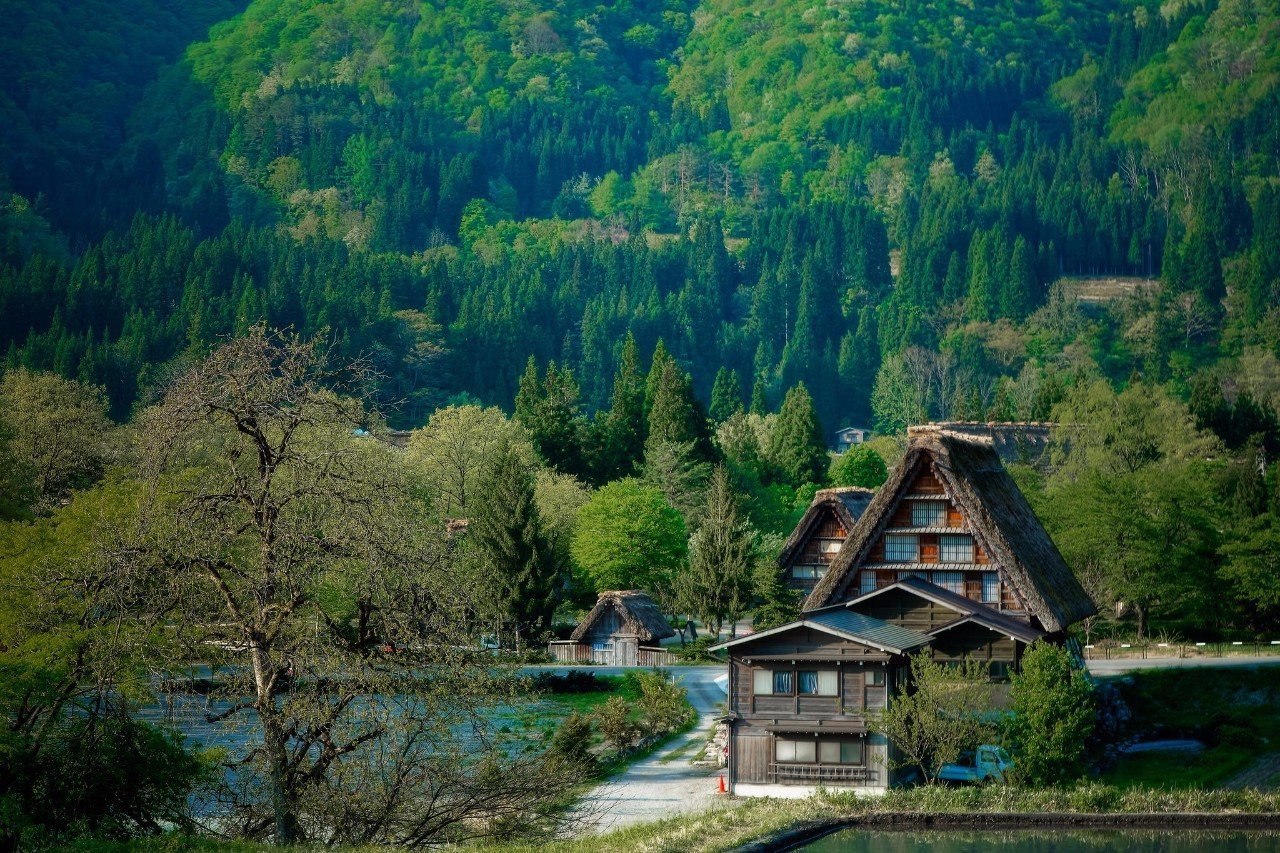 Ширакава Япония зима