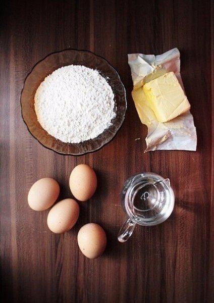 Эклеры.Ингредиенты:Для теста:Сливочное масло — 100 гВода — 300 млМука — 140 гЯйца куриные — 4 шт.Для ... - 3