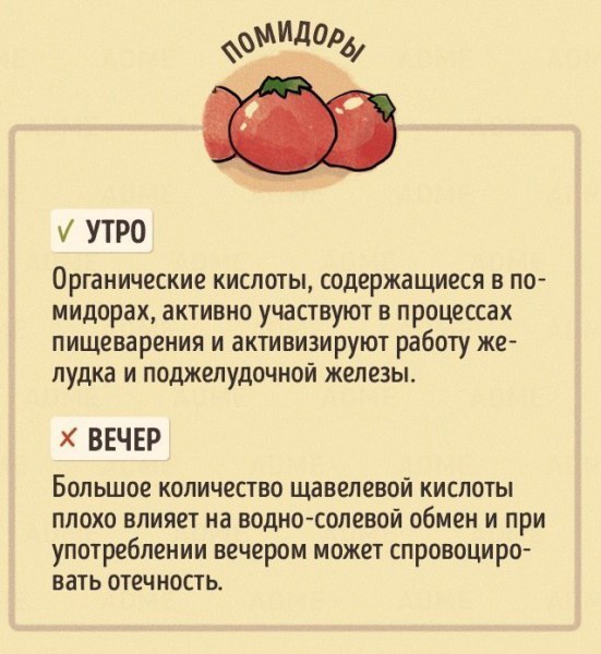 В какое время дня лучше есть те или иные продукты. Не потеряй - 7