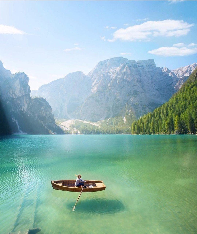 . Lago di Braies. Italy