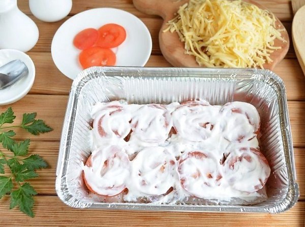 РЫБА ПО-ФРАНЦУЗСКИ К УЖИНУ.Вкусно, быстро и просто Ингредиенты: Рыба — 500-600 Грамм Сыр — 100 Грамм ... - 5