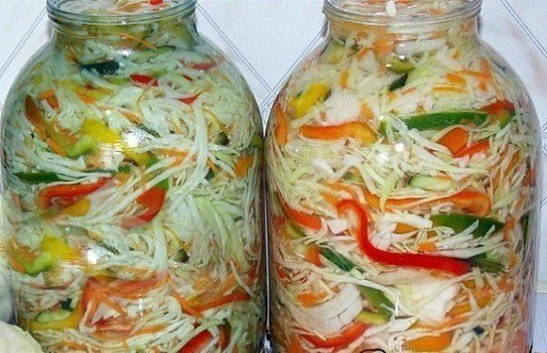 РЕЦЕПТЫ ВКУСНОЙ КАПУСТЫ.1) Капустный салат на зиму