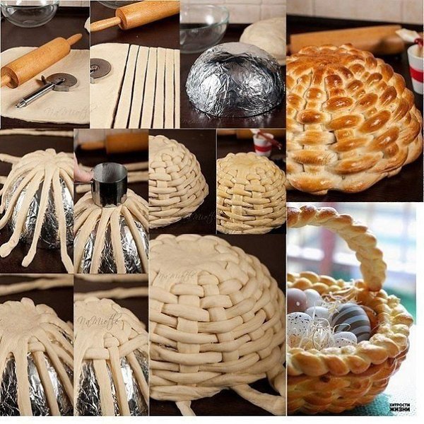 Корзинка из теста.___________________________________Готовьте с любовью! Живите вкусно!#ШустрыйПовар ...