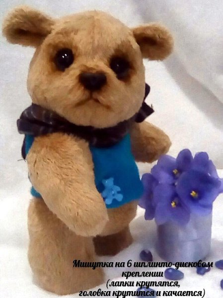 #игрушки@fan_handmade.Плюшевые мишутки на 6 шплинто-дисковом креплении (лапки крутятся, головка ... - 2