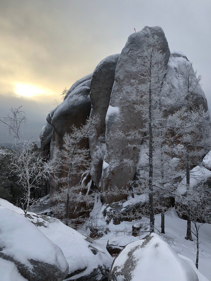 Красноярские столбы зима