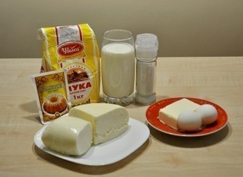 Хачапури.Тесто:Мука – 3-4 стакана;Кефир, простокваша – 0,5 литра;Яйцо – 1 шт.;Масло сливочное – ... - 2