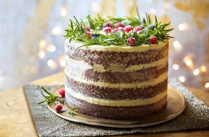 КУЛИНАРНЫЙ РЕЦЕПТ ЗИМНИЙ ИМБИРНЫЙ ПРАЗДНИЧНЫЙ ТОРТ.В рецепте фигурируют черная и светлая патоки. ...