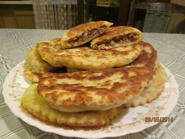 Пирожки из сырного теста с мясным фаршем.Автор: Марина ГуськоваТесто: 1 стакан кисломолочного ... - 3