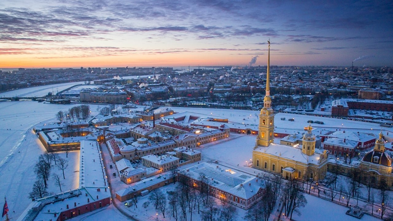 петропавловский собор зимой